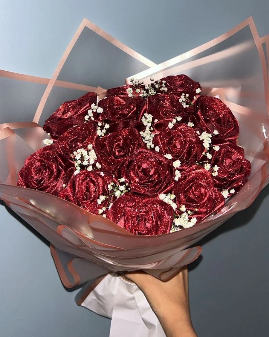 Ribbon rose Bouquet