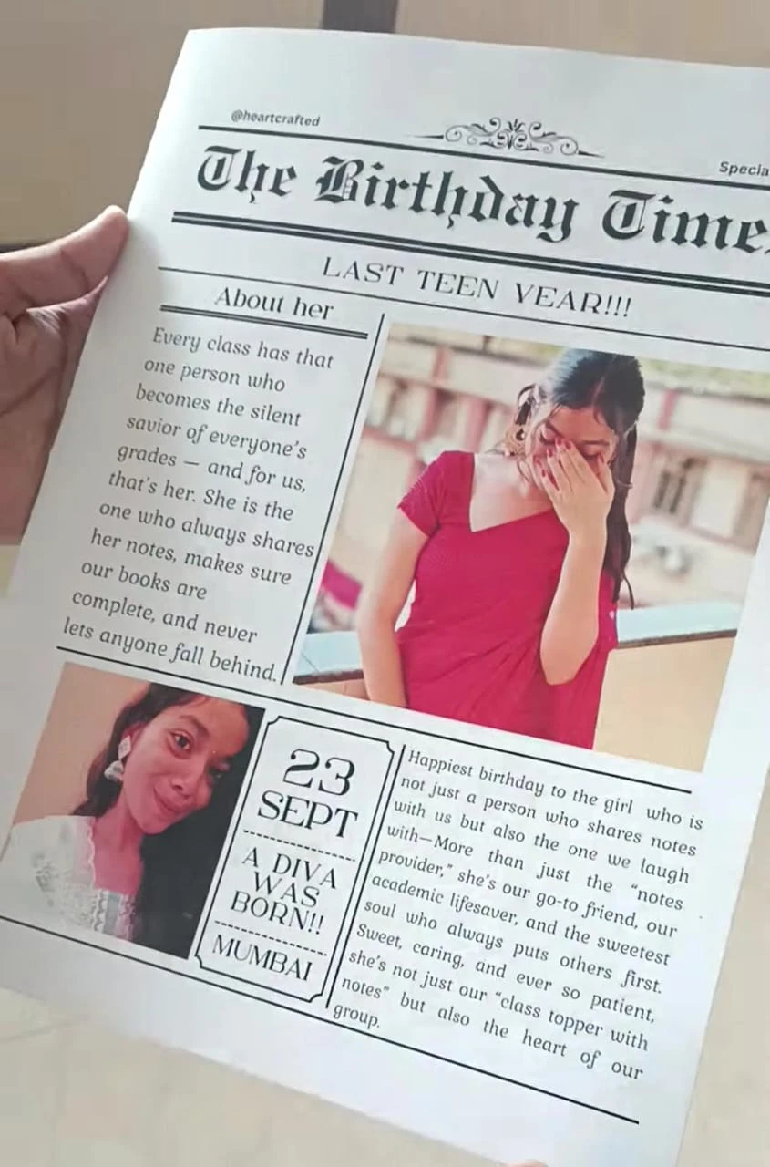 Customised newspaper image 1