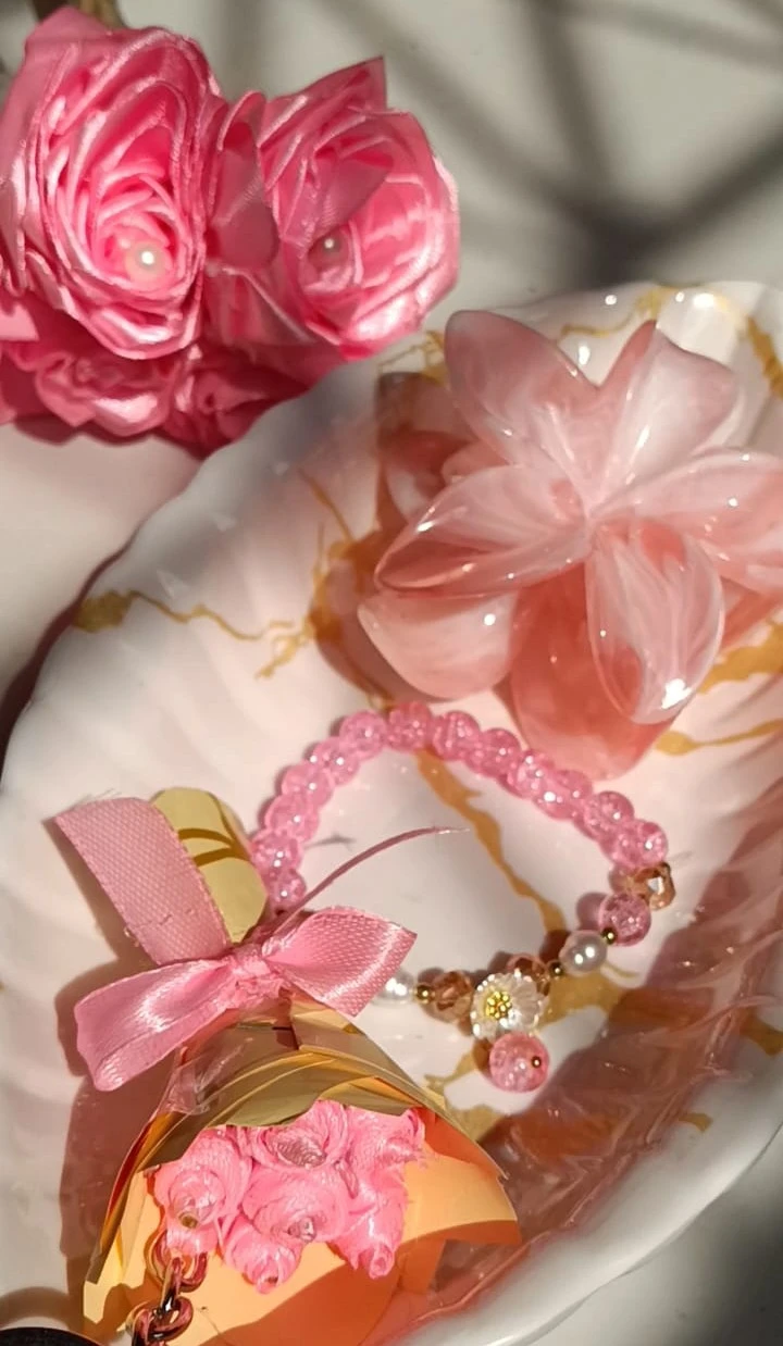 Soft elegant pink jewellery image 1