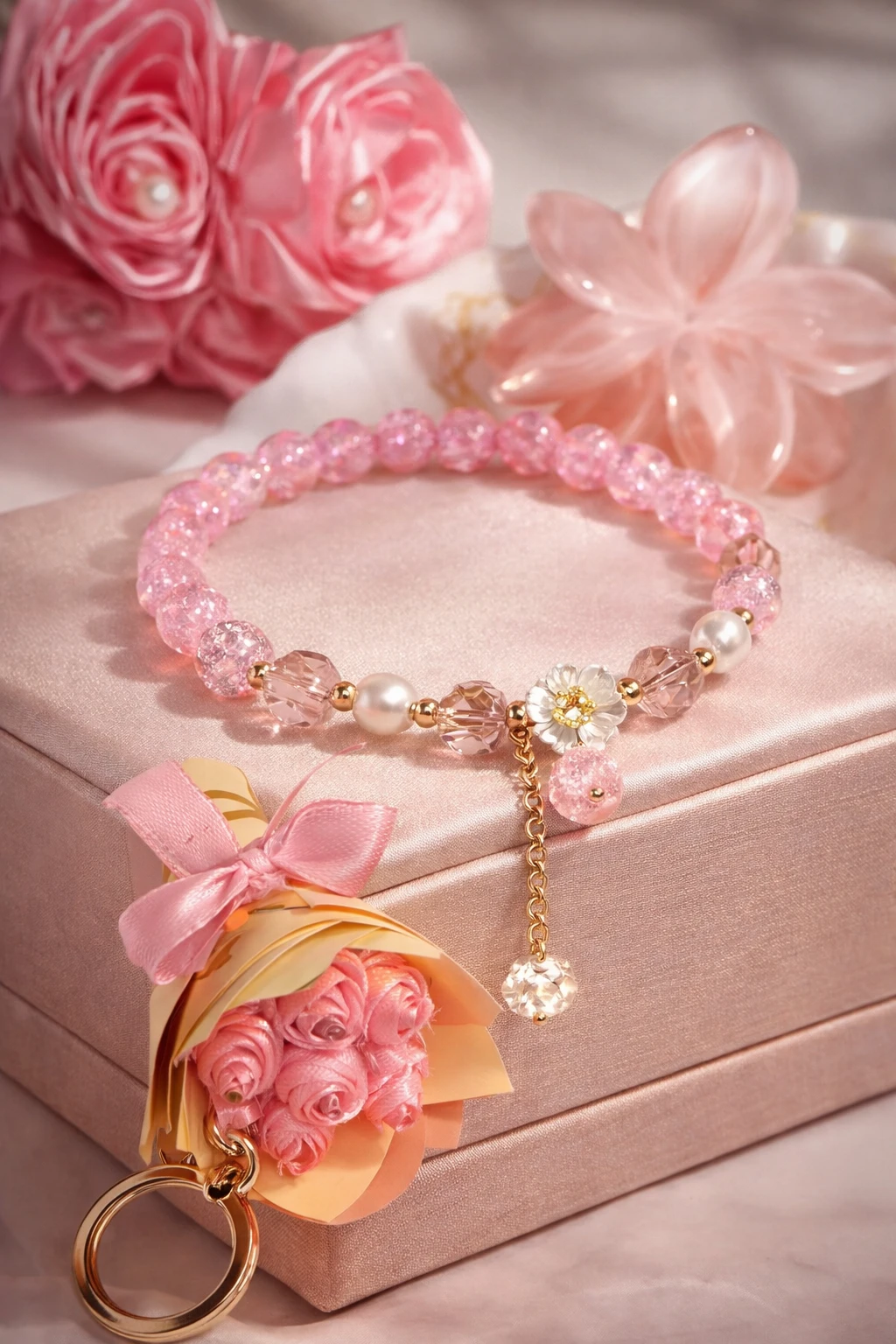 Soft elegant pink jewellery image 2